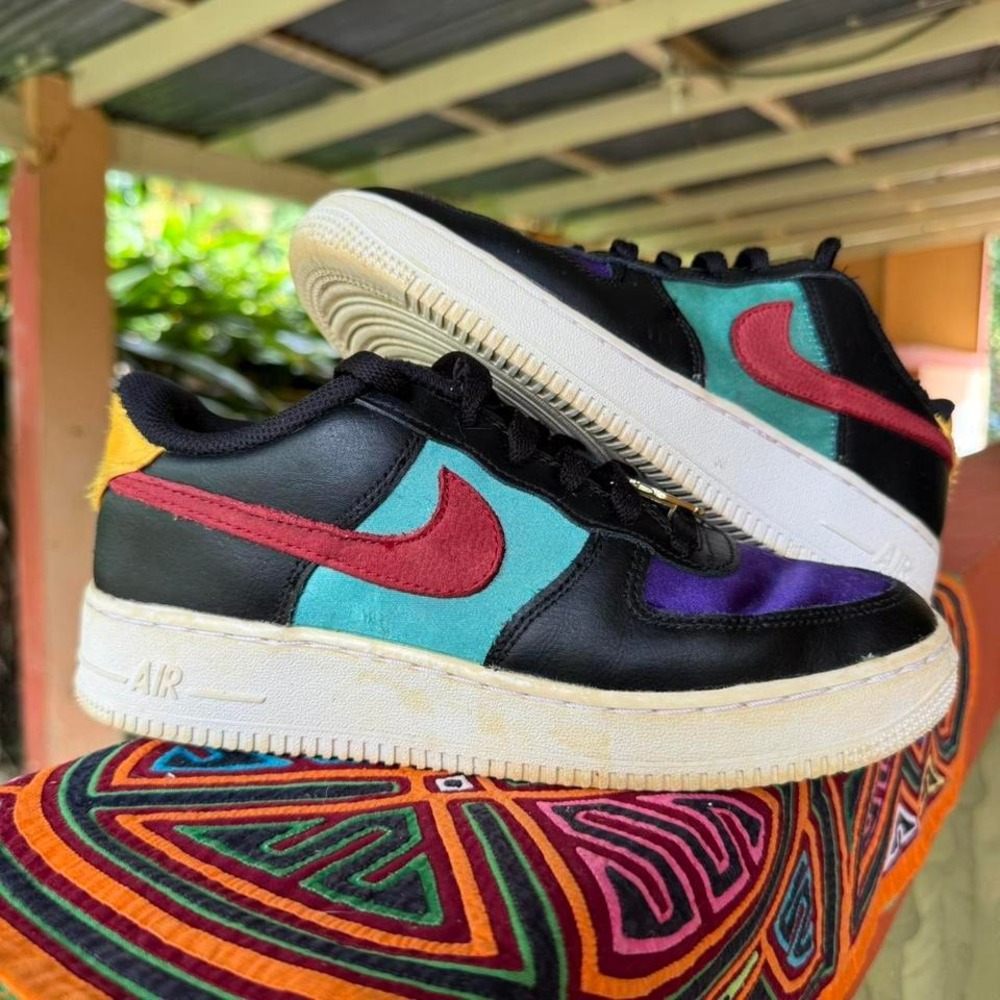 Nike Air Force 1 Patchwork Sneakers Men Size 6Y DN4178-001 Tenis Shoes Trainers